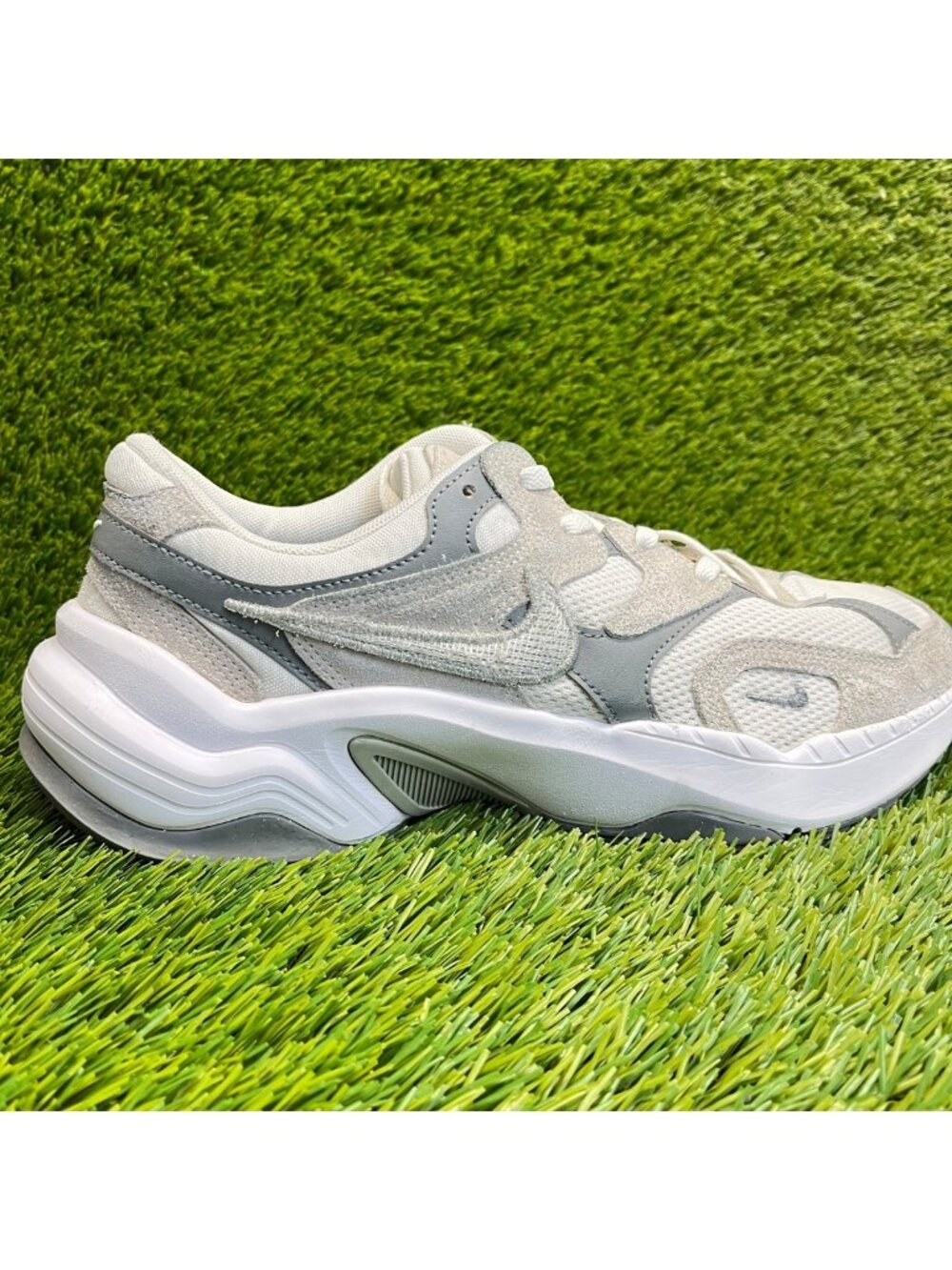 Nike AL8 Womens Size 11 White Smoke Gray Athletic Running Walking Shoes Sneakers